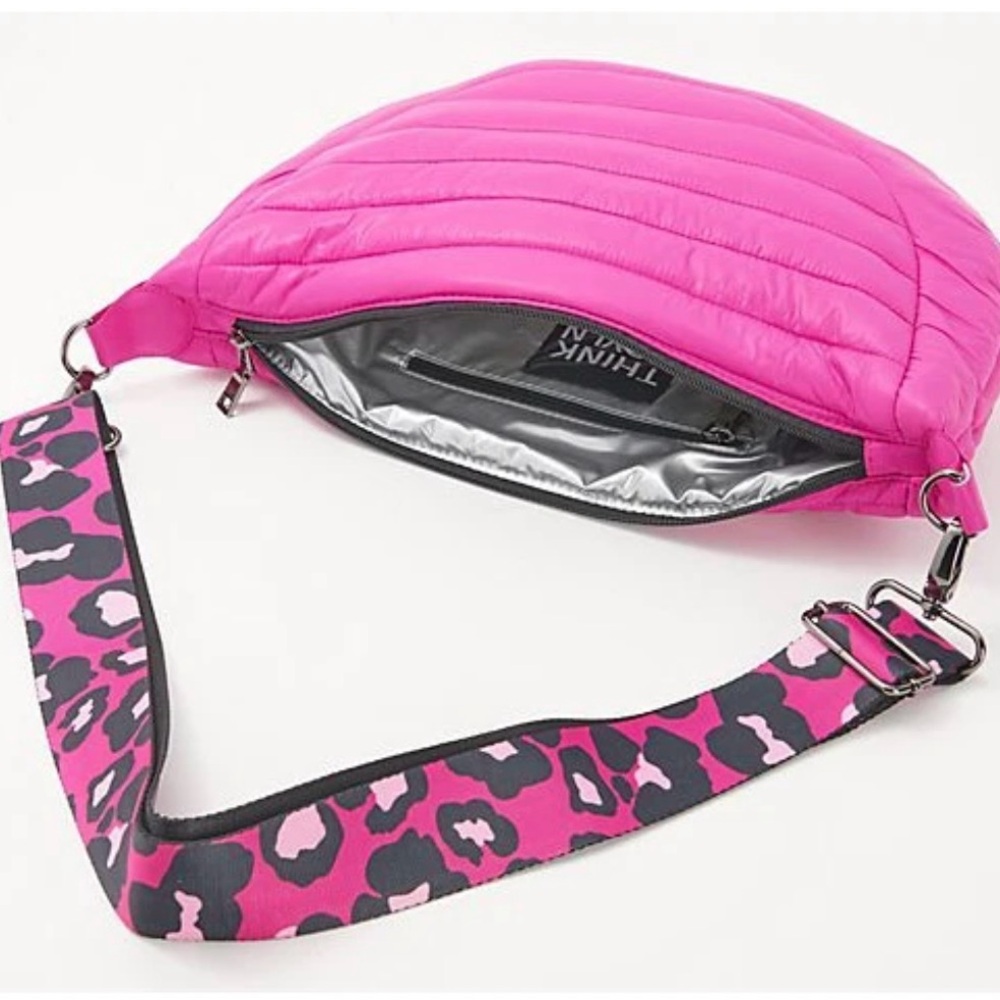 Think Royln Puffer Half Moon Crossbody